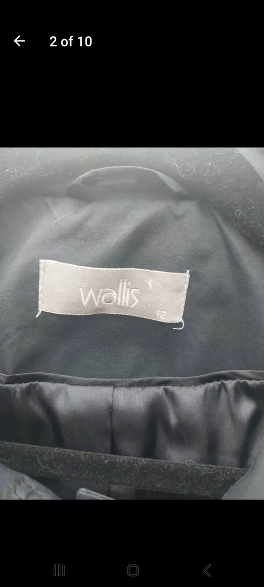 Wallis black ladies trench coat (free postage) - Image 4