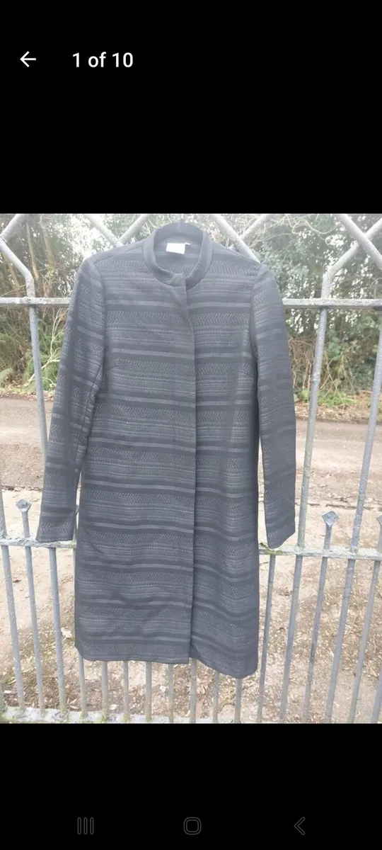 Asos ladies black and grey coat (free postage) - Image 1