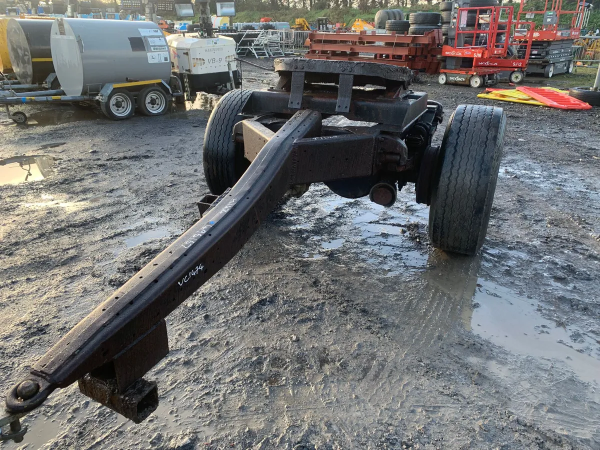 Heavy-duty Single Axle Draw Bar 5th Wheel Dolly - Image 1