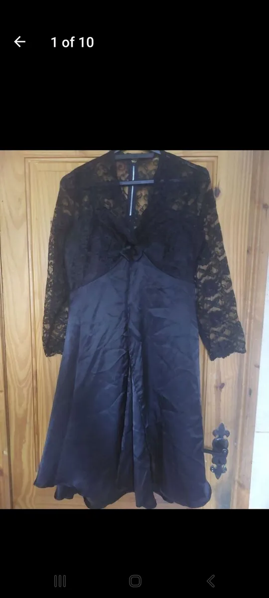 Vintage black lace dress (free post) - Image 1