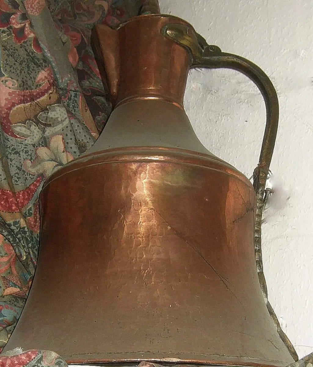 Large Vintage Copper Jug - Image 2