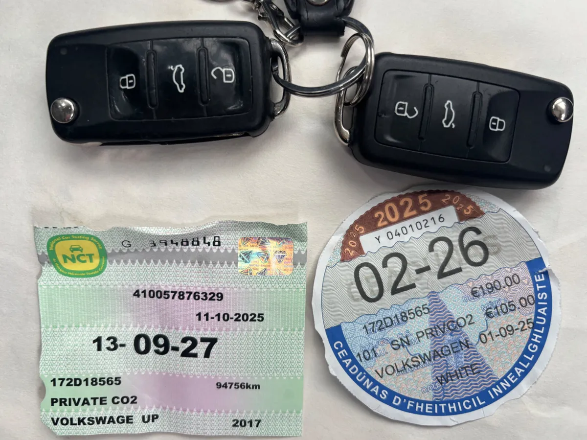 2017 VW UP! 1.0i 5 DOOR NEW NCT TAXED - Image 2