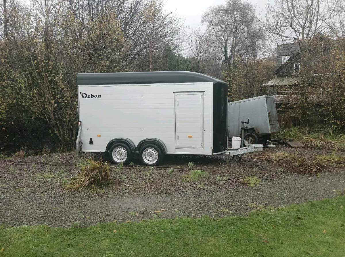 Large Debon box trailer double axle - Image 1