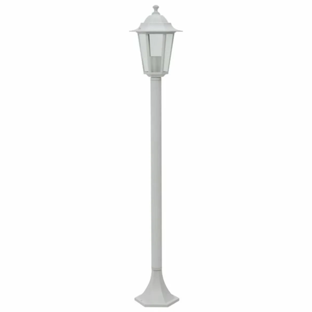 Garden Post Lights 6 pcs E27 110 cm Aluminium Whit - Image 3