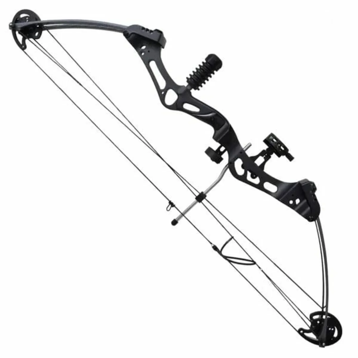 Compound Bow with Accessories and Fiberglass Arrow - Image 4