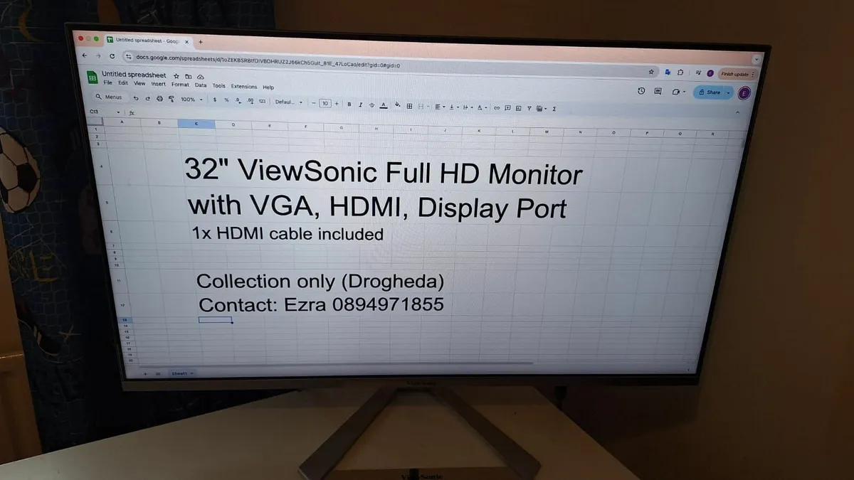 32" Full HD Monitor Screen - Image 2