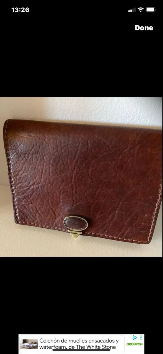 Vintage ‘The Bridge’ Leather Wallet/ Purse - Image 1