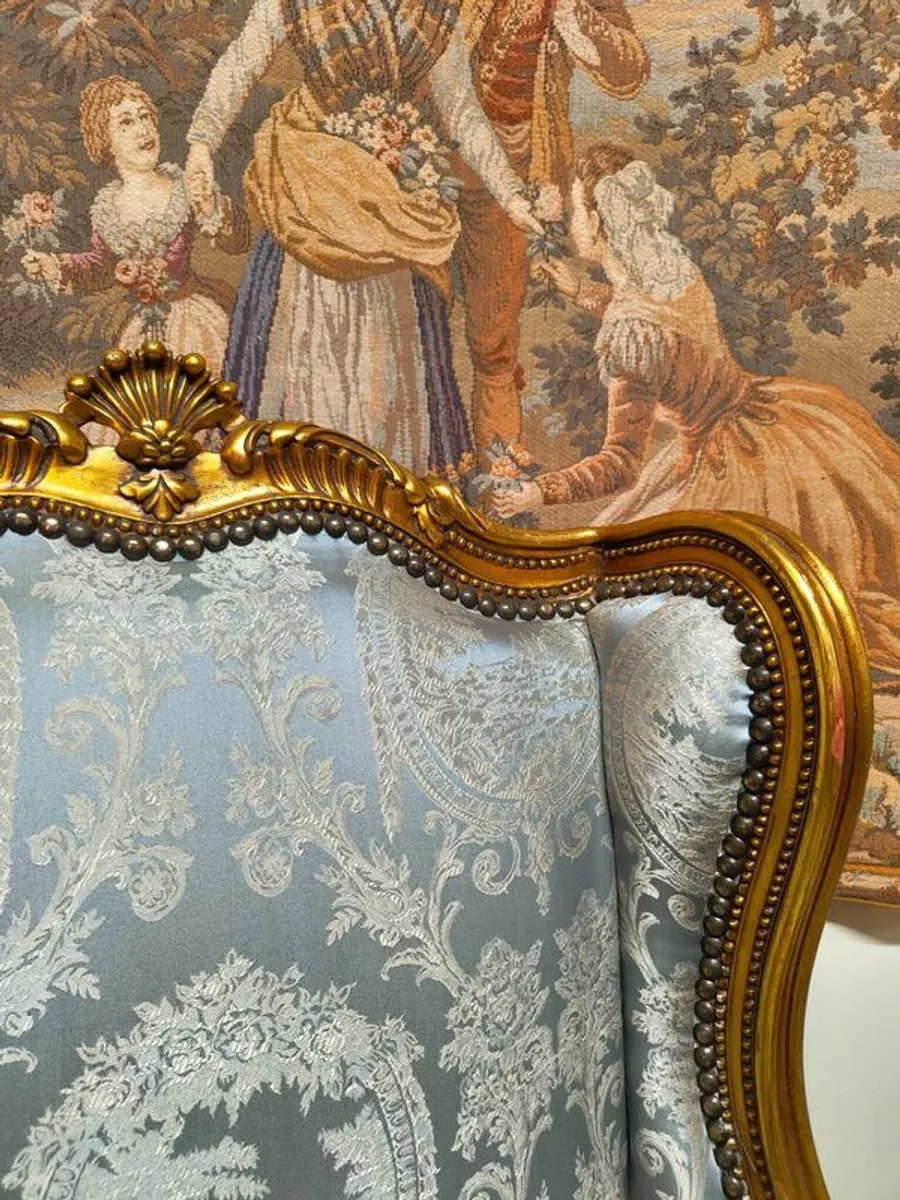 A Very Nice Pair of Vintage French Wingback Chairs - Image 2