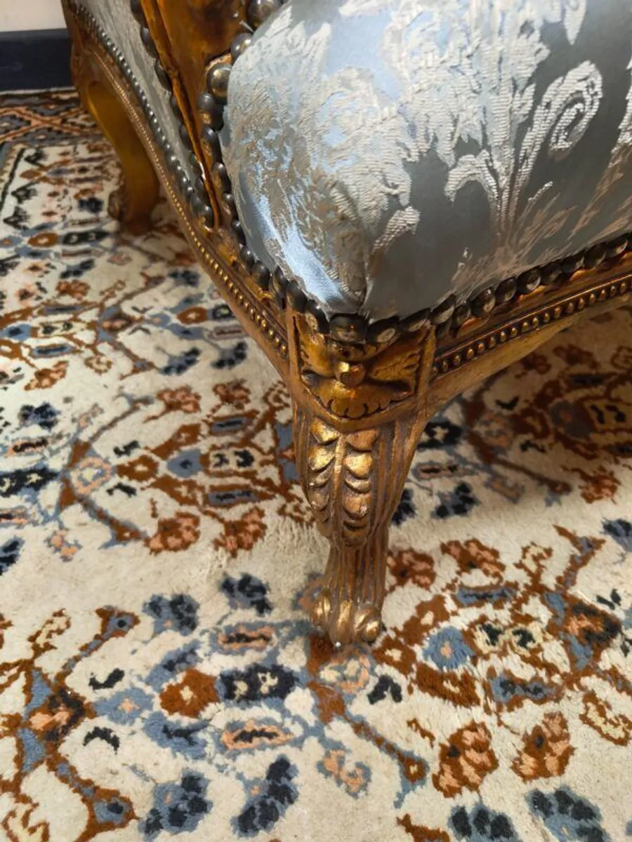 A Very Nice Pair of Vintage French Wingback Chairs - Image 4