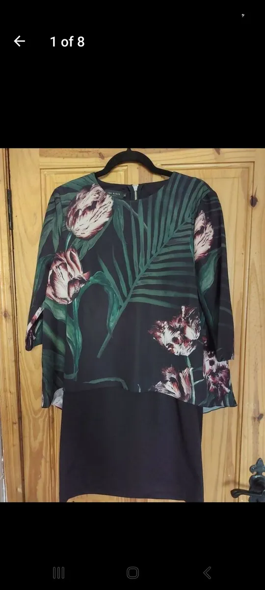 Ted Baker floral dress size 3 (free postage) - Image 1