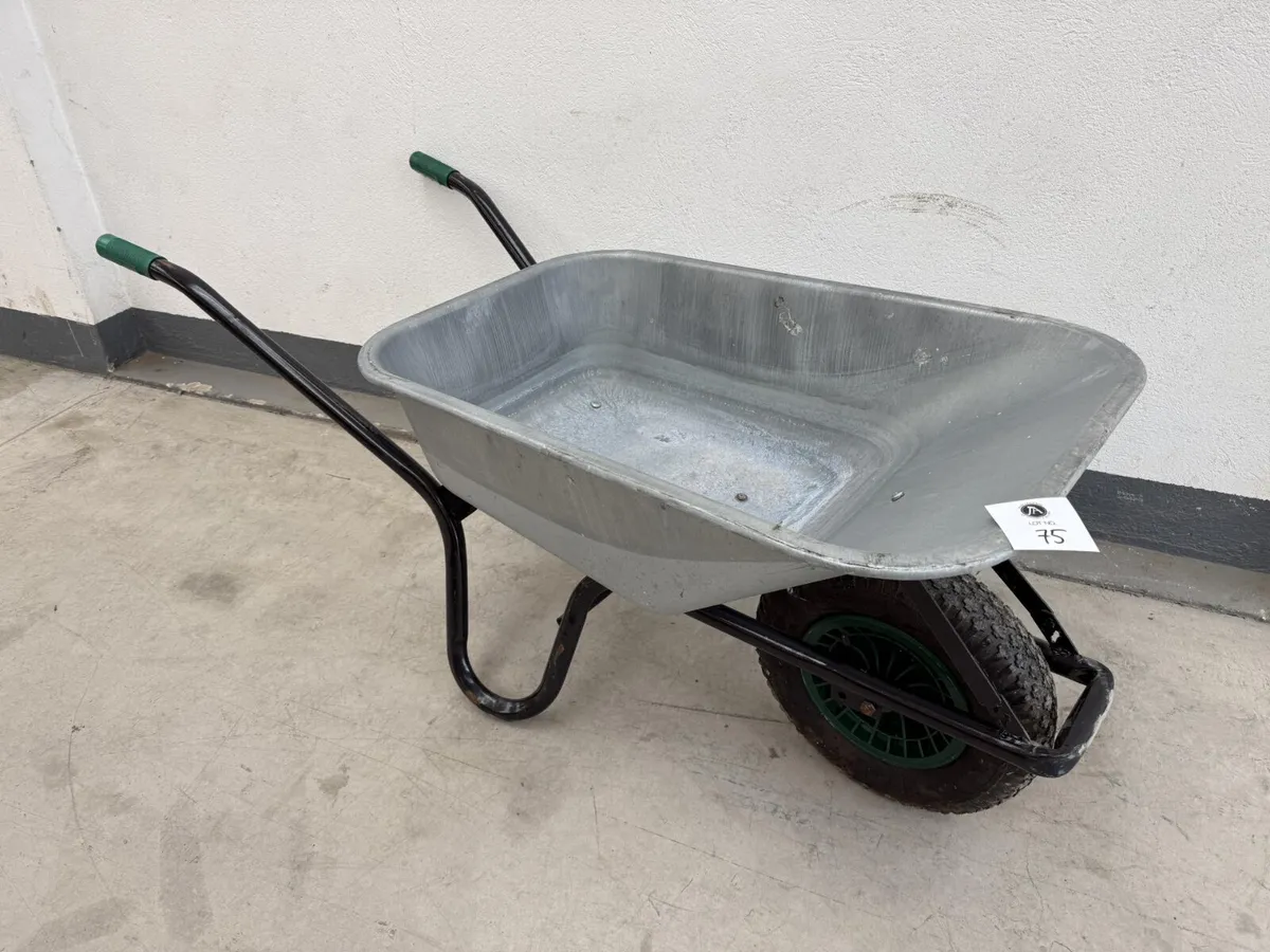 New Galvanised Wheel barrow **Online Auction** - Image 1