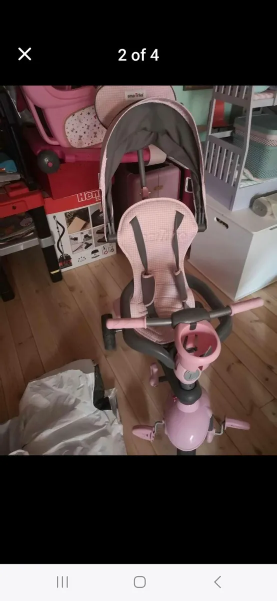 Girls pink smart trike