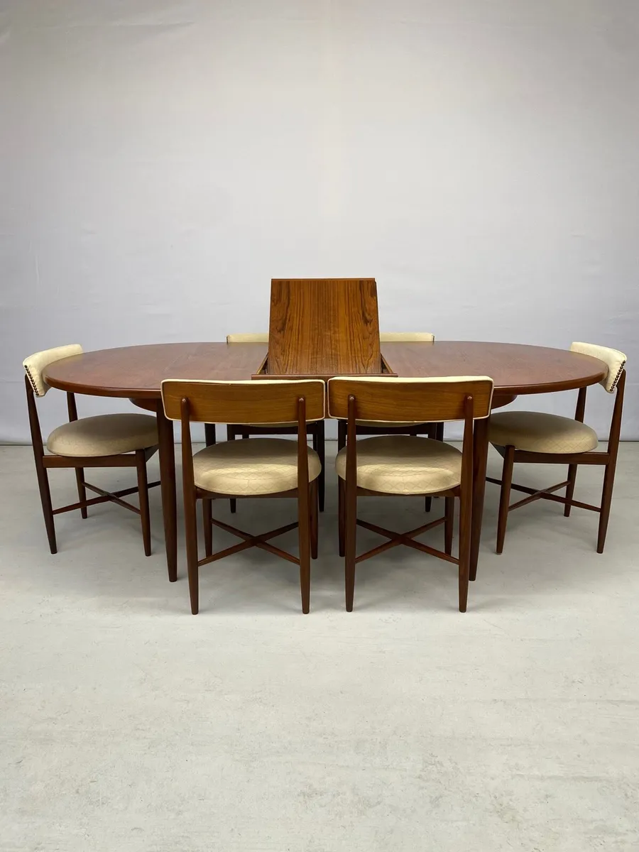 Mid Century G Plan Fresco Dining Table & Chairs - Image 3