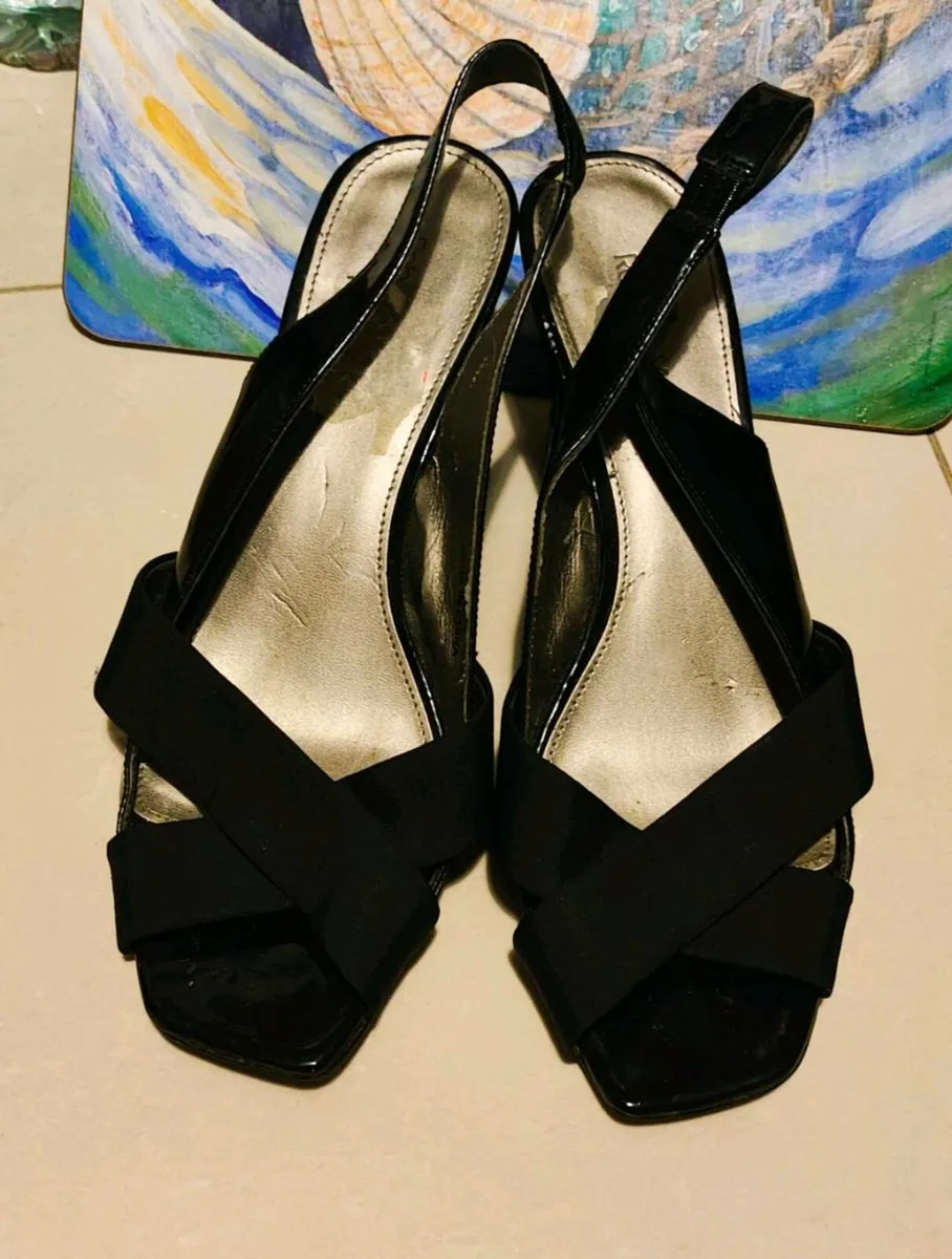 Roberto Vianni Black Slingback Heels – Size 41 (UK - Image 1