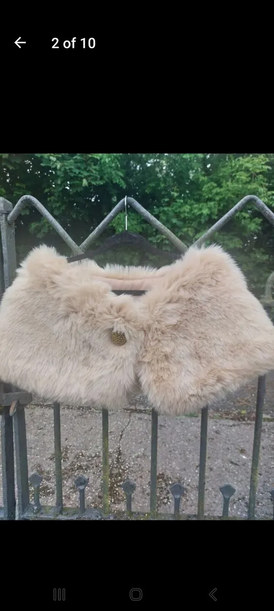 Aideen Bodkin faux fur wrap with tags (free post) - Image 2