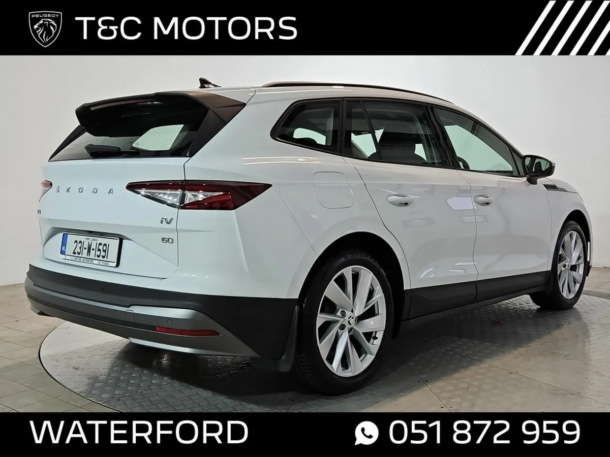 Skoda Enyaq IV60 - Only 10,700kms, Front & Rear Pa - Image 4