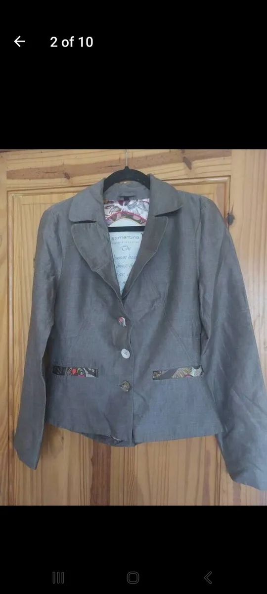 St Martins linen cotton blend jacket (free post) - Image 2