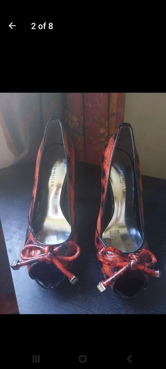 Karen Millen leather snakeskin print shoes (free p - Image 2