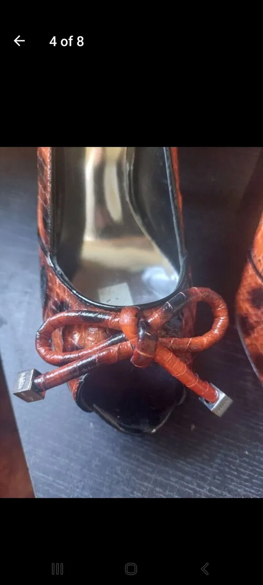 Karen Millen leather snakeskin print shoes (free p - Image 4