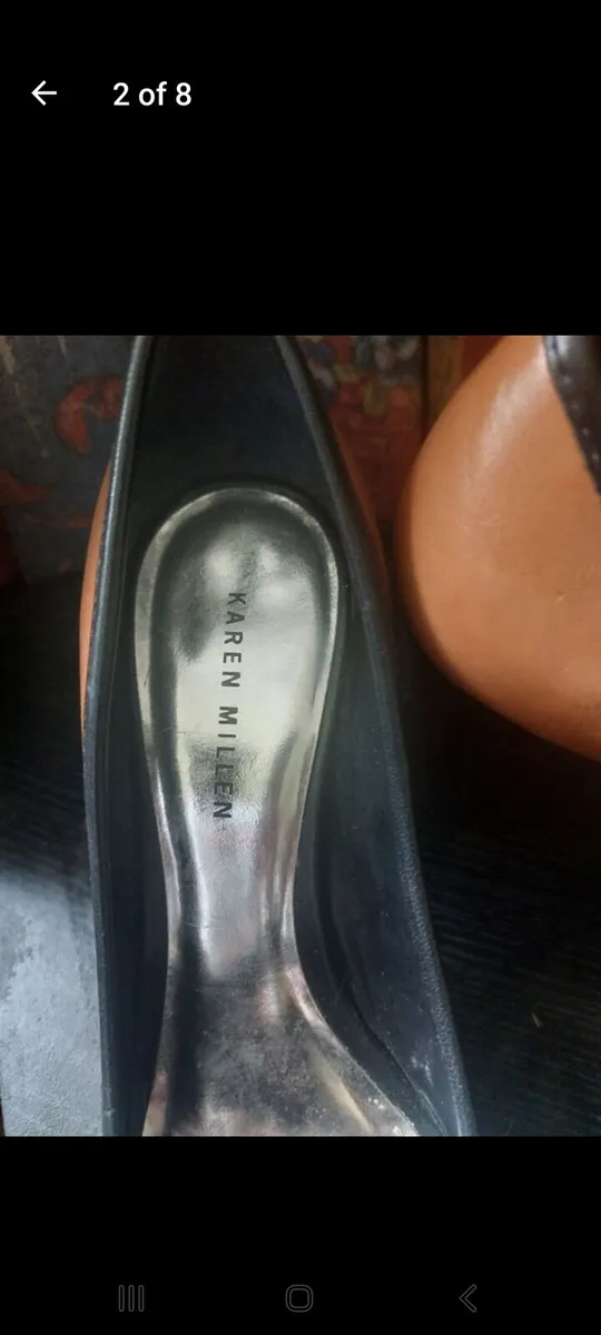 Karen Millen brown leather shoes (free post) - Image 2