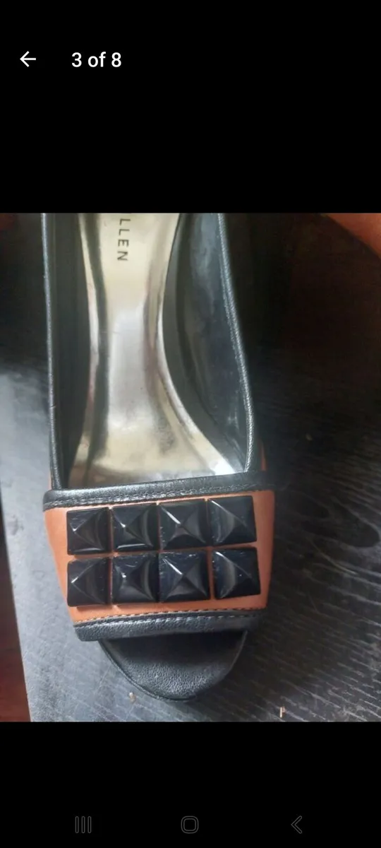 Karen Millen brown leather shoes (free post) - Image 3