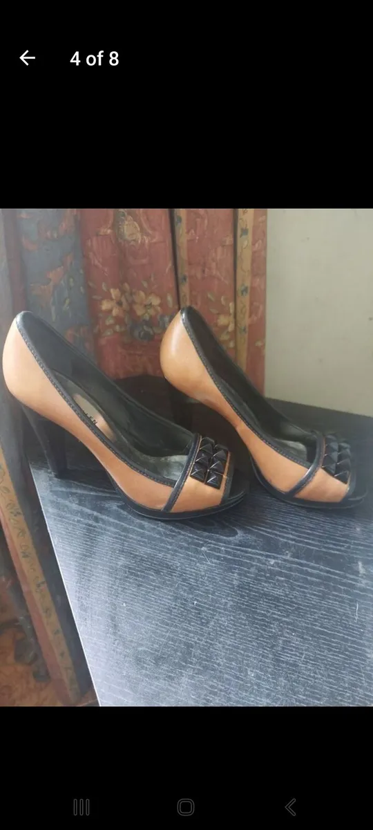 Karen Millen brown leather shoes (free post) - Image 4