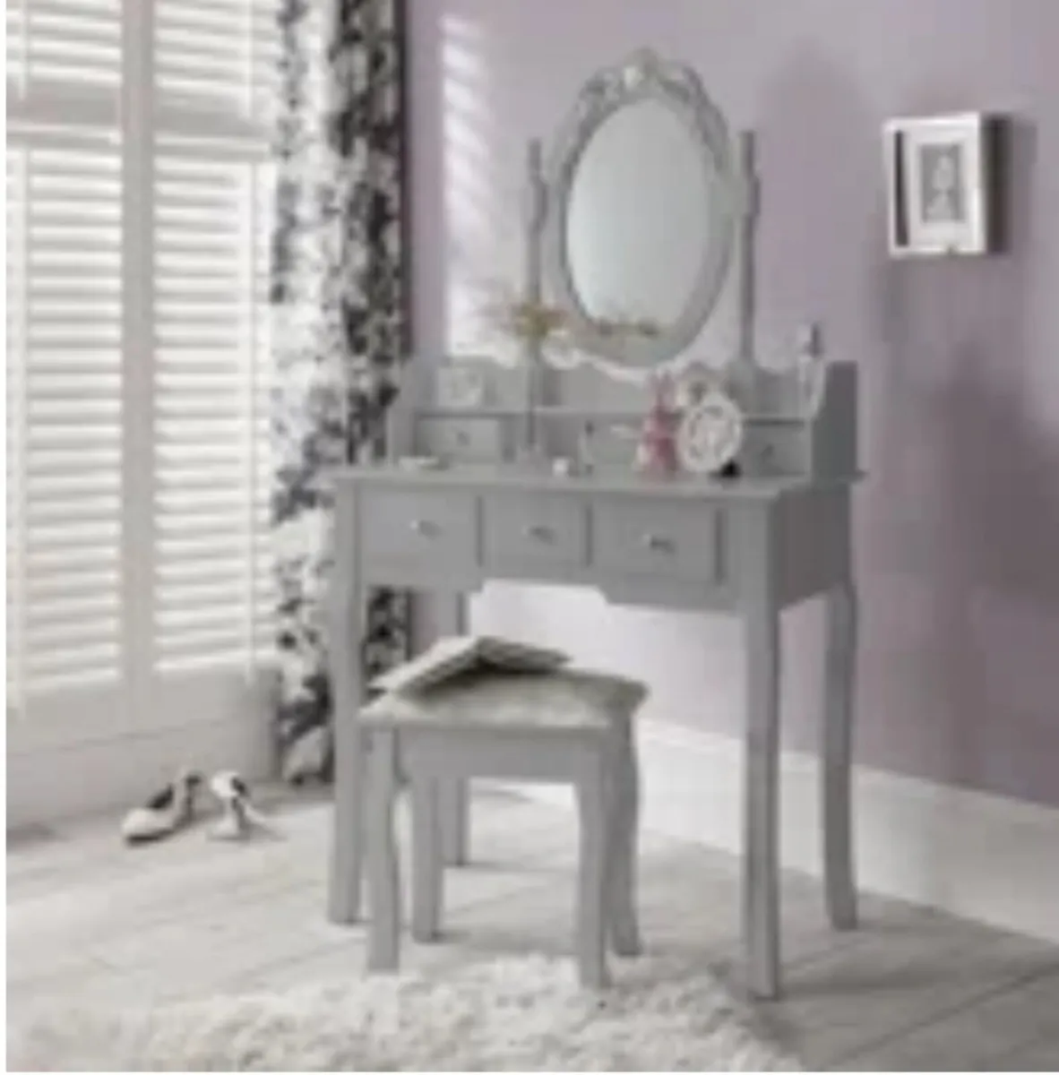 Dressing table with stool and locker - Image 1