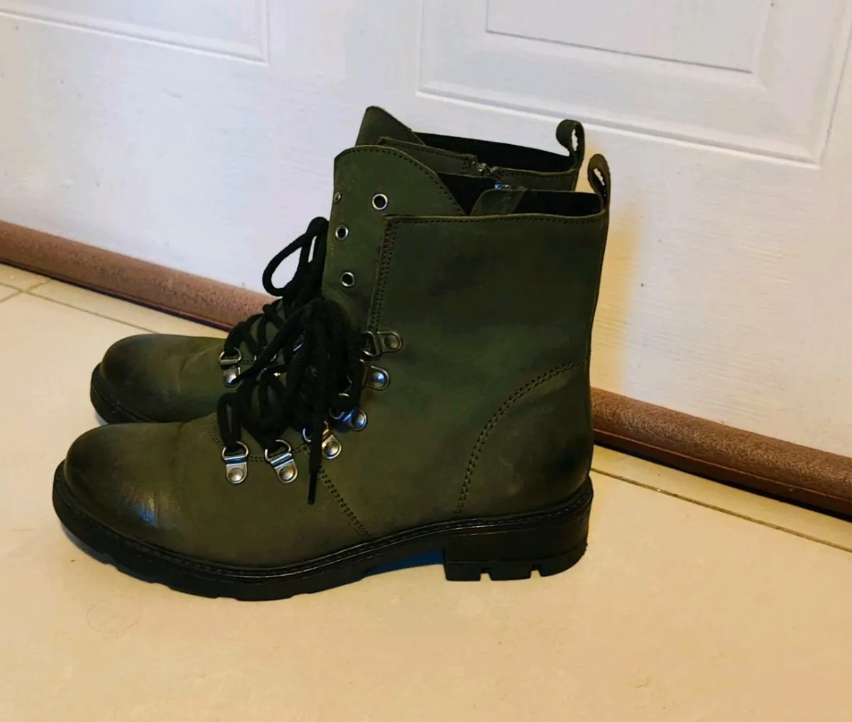 Green Combat Boots – Size 38 (EU) - Image 2