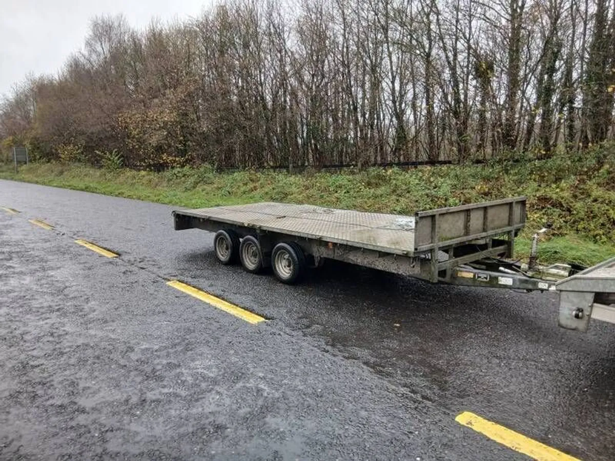 Ifor Williams 16Ft6 Tri Axle Flat Bed Trailer - Image 1