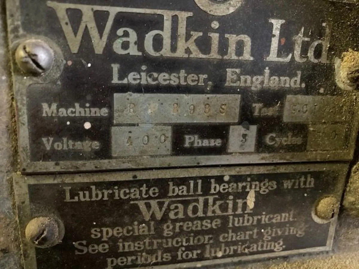 Wadkin Wood Planner (Vintage- works perfectly) - Image 4