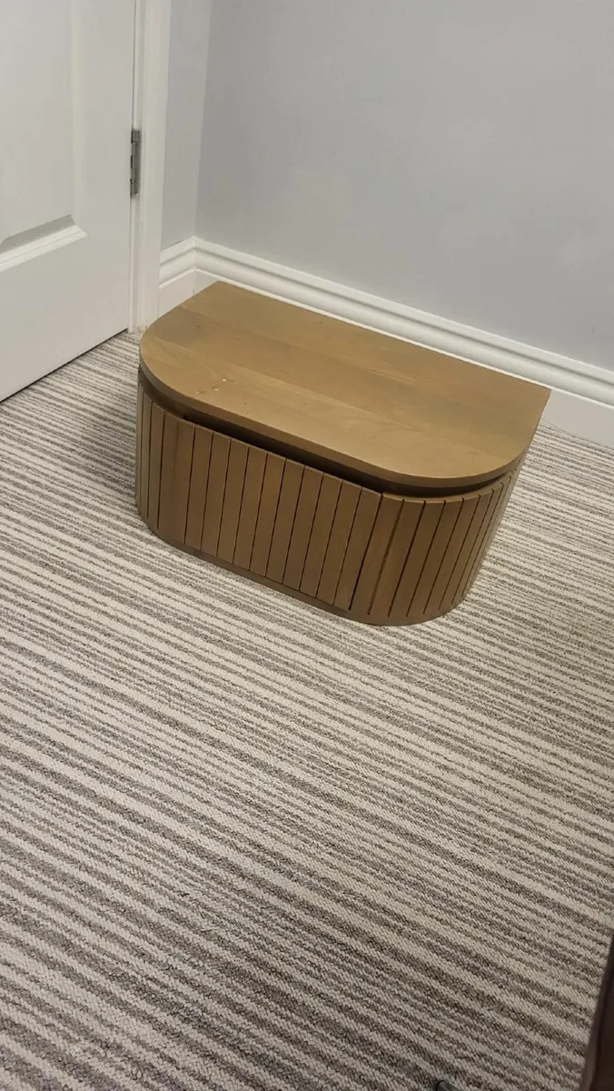 Floating Mango Wood Bedside Tables ×2 - Image 2