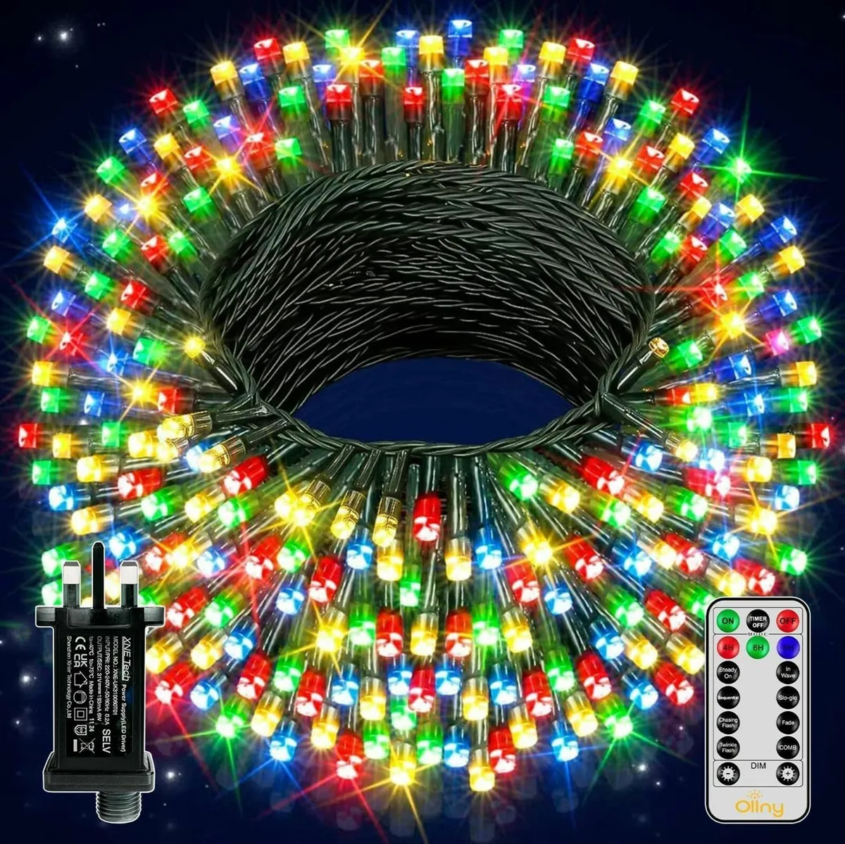 Christmas Tree Lights Outdoor, 100m 1000 LED - Image 1