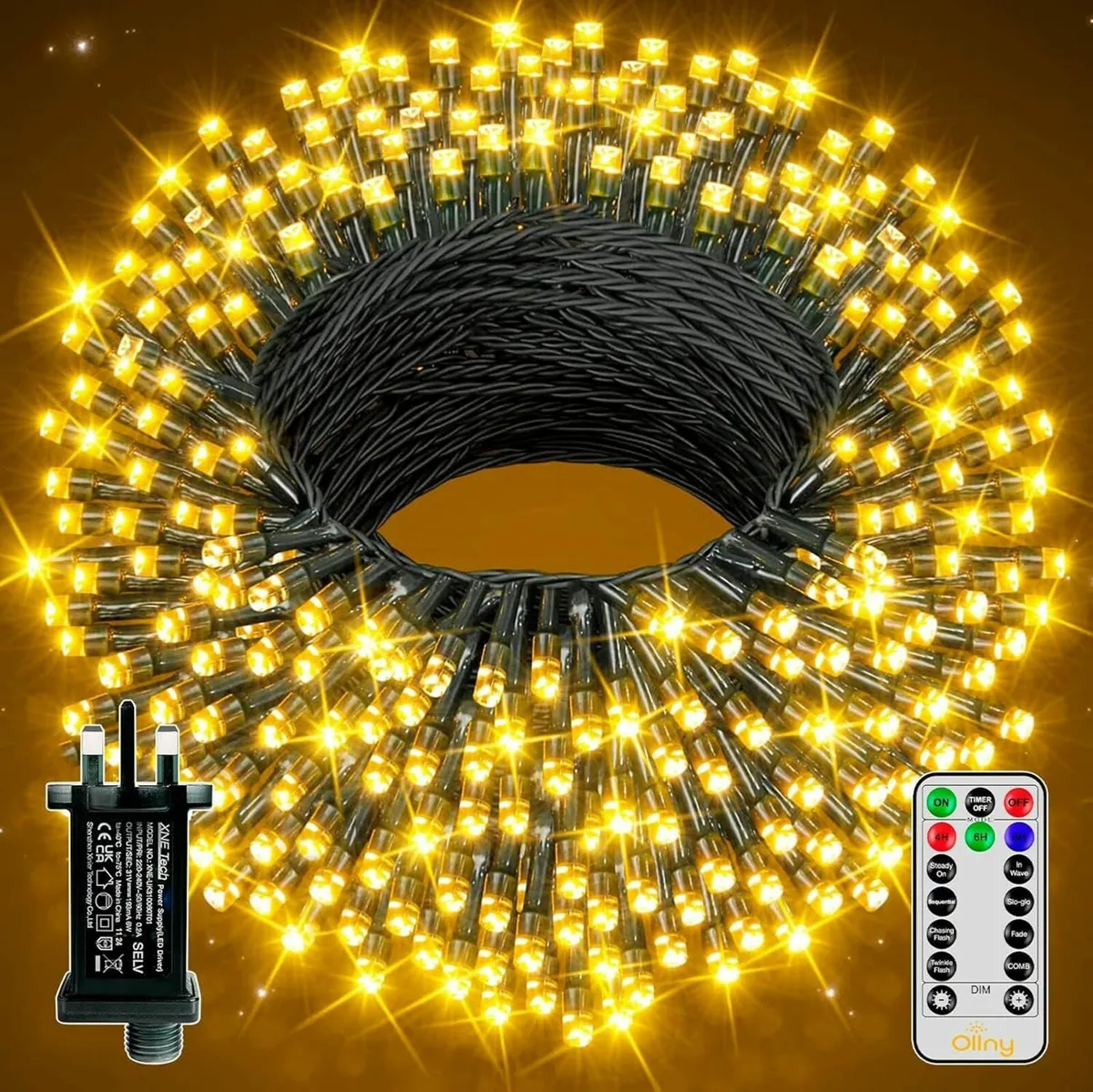 Christmas Tree Lights Outdoor, 100m 1000 LED - Image 1