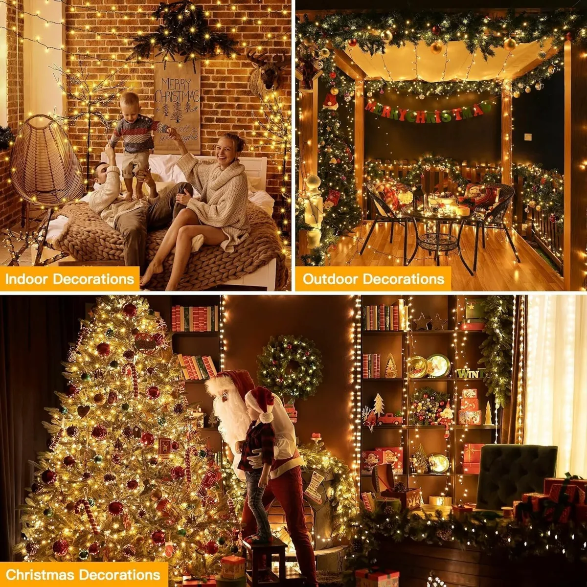 Christmas Tree Lights Outdoor, 100m 1000 LED - Image 3