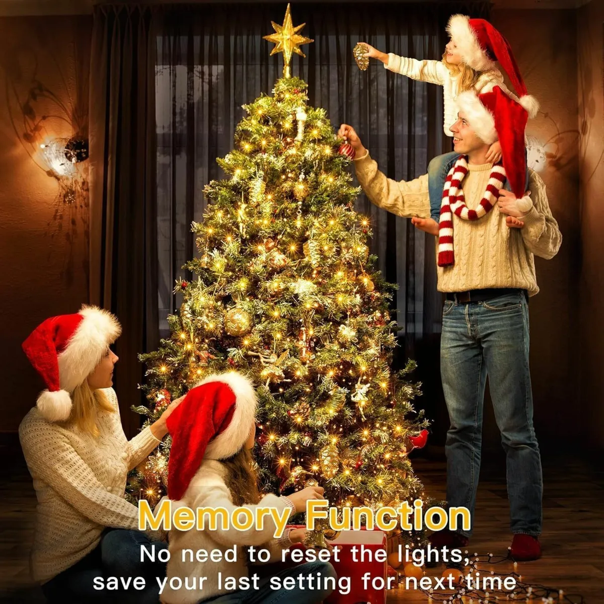 Christmas Tree Lights Outdoor, 100m 1000 LED - Image 4