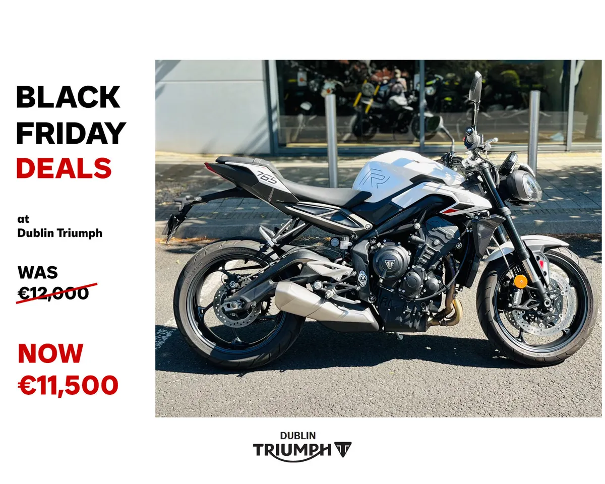 BLACK FRIDAY DEALS: TRIUMPH STREET TRIPLE R - Image 1