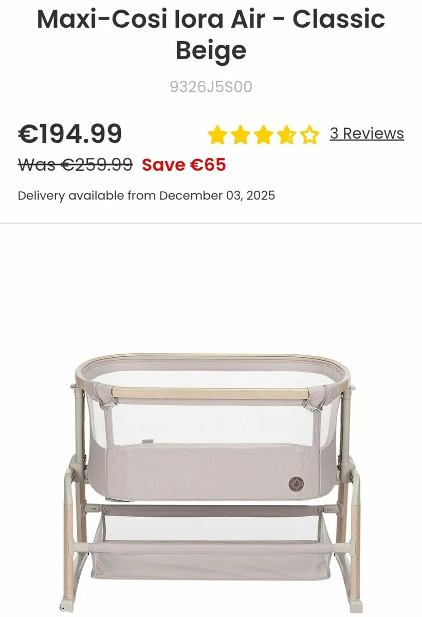 Baby Cot, Maxi Cosi - Image 2