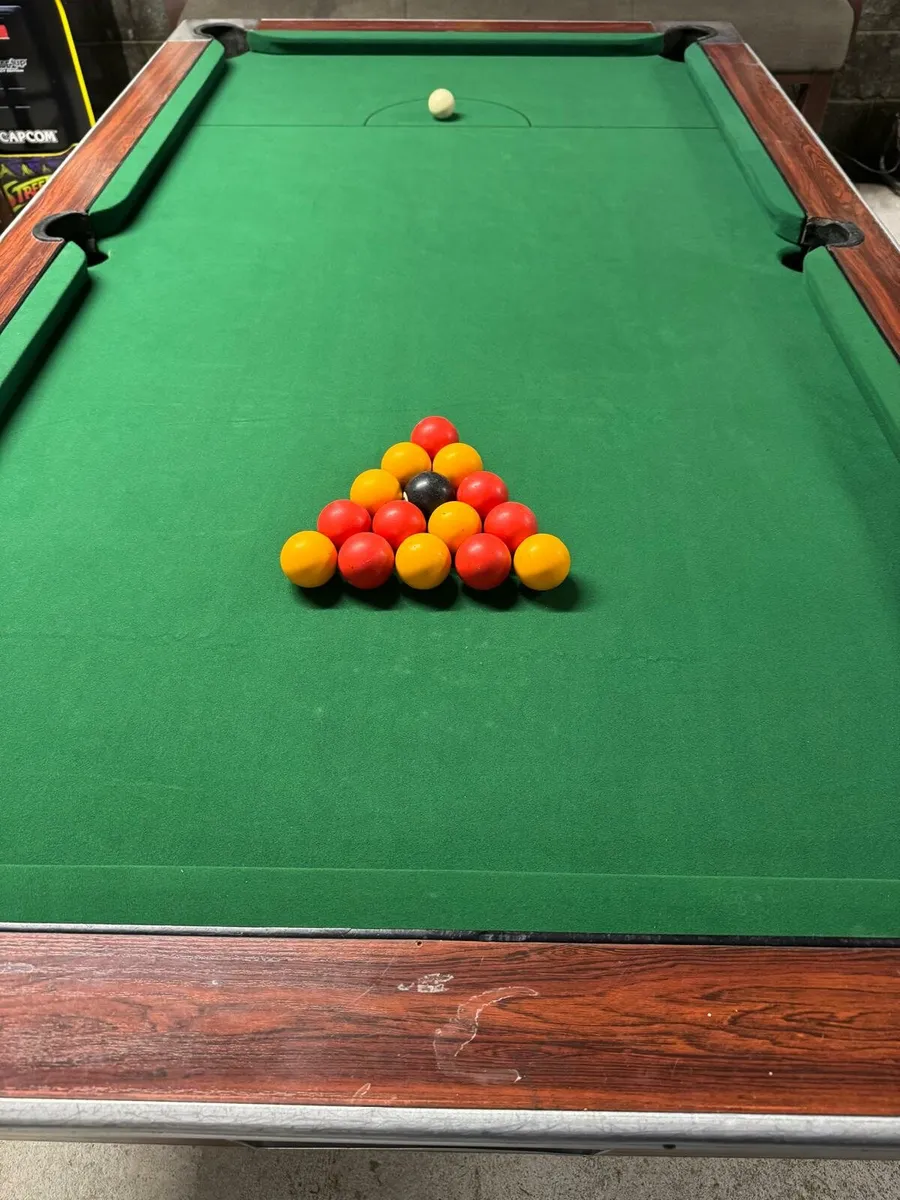 7x4 slate bed pool table - Image 1
