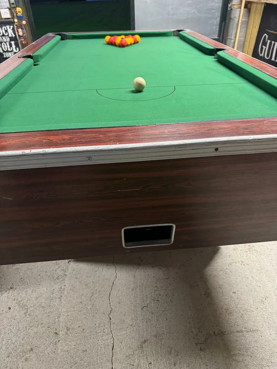 7x4 slate bed pool table - Image 2