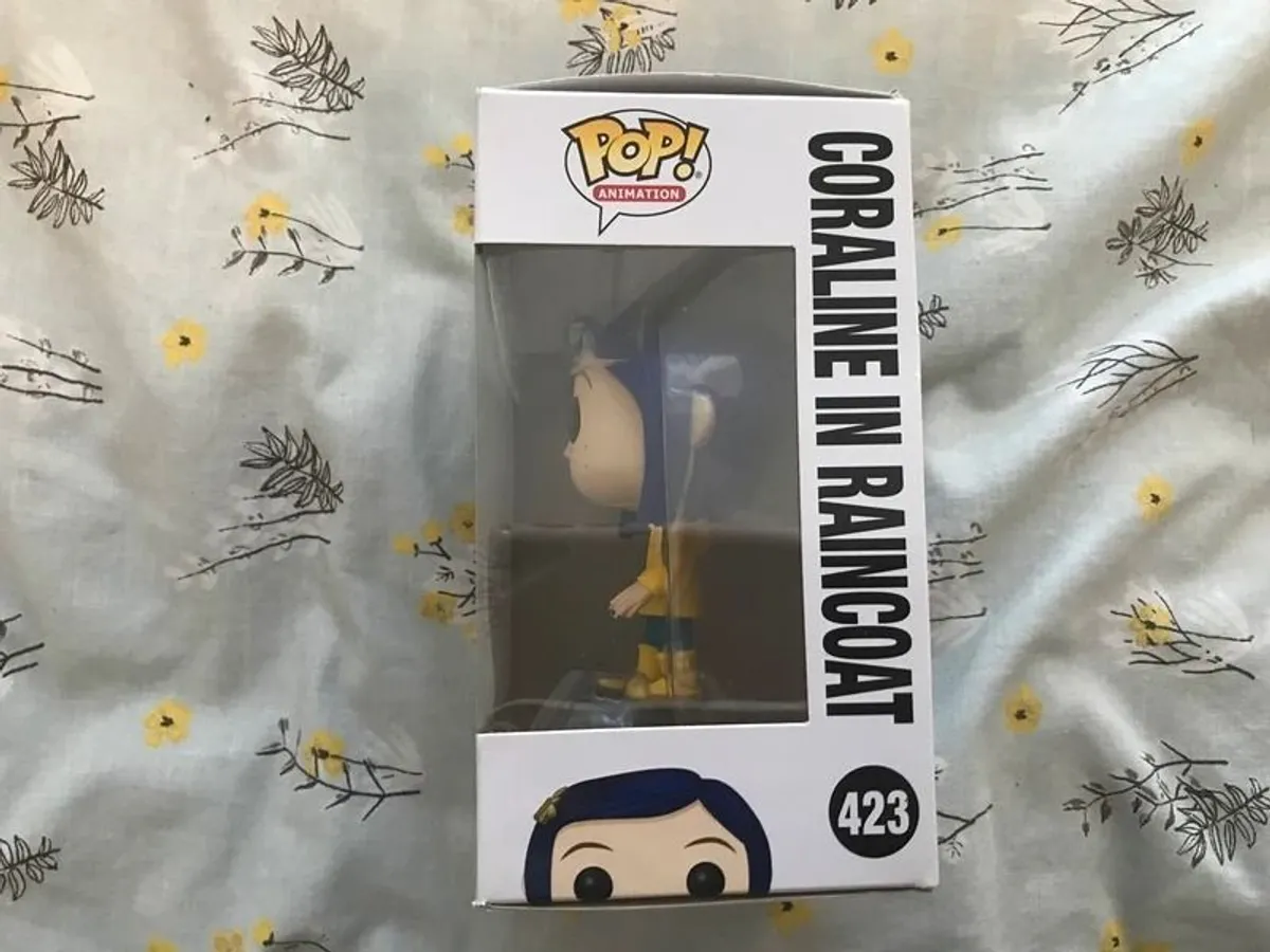 Vaulted Coraline in Raincoat #423 Coraline FunkoPop! Collectable Vinyl Figure - Image 2