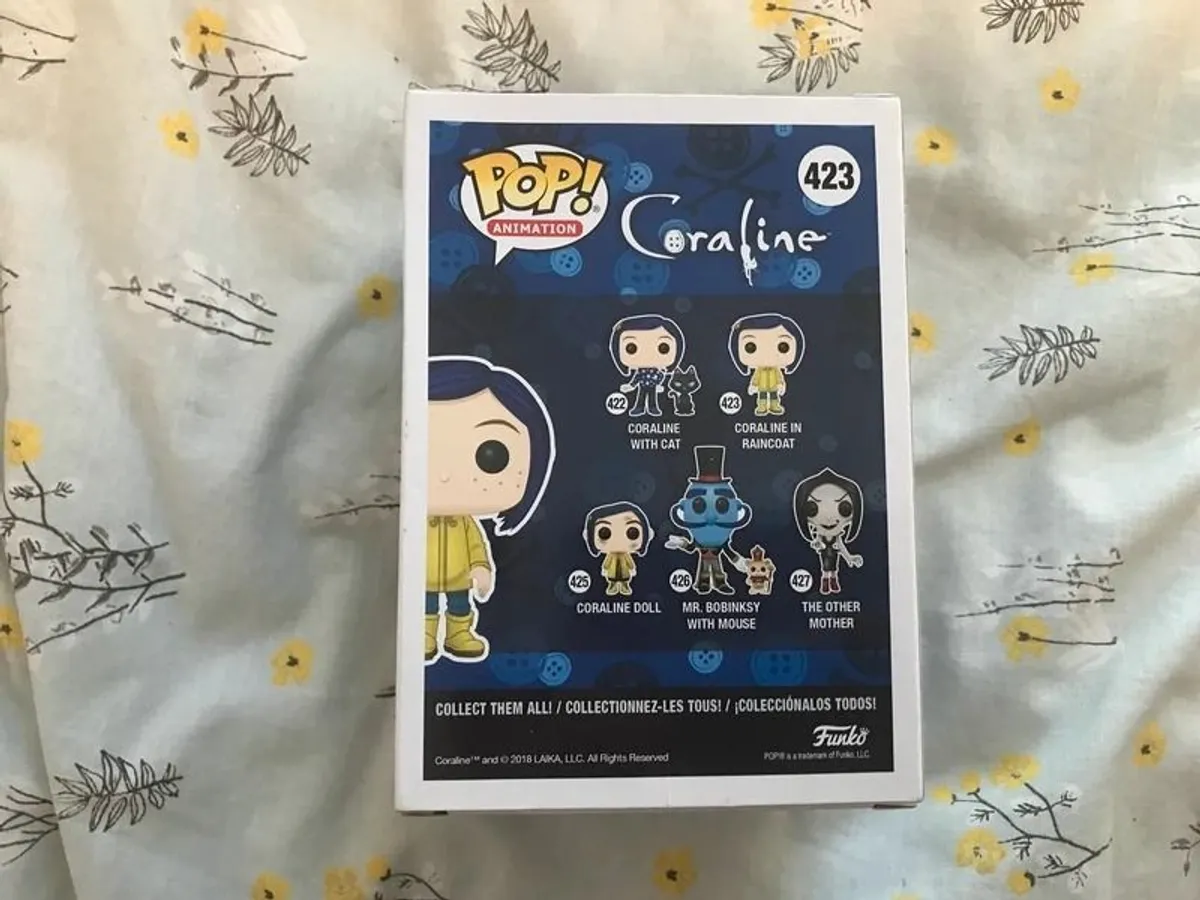 Vaulted Coraline in Raincoat #423 Coraline FunkoPop! Collectable Vinyl Figure - Image 3