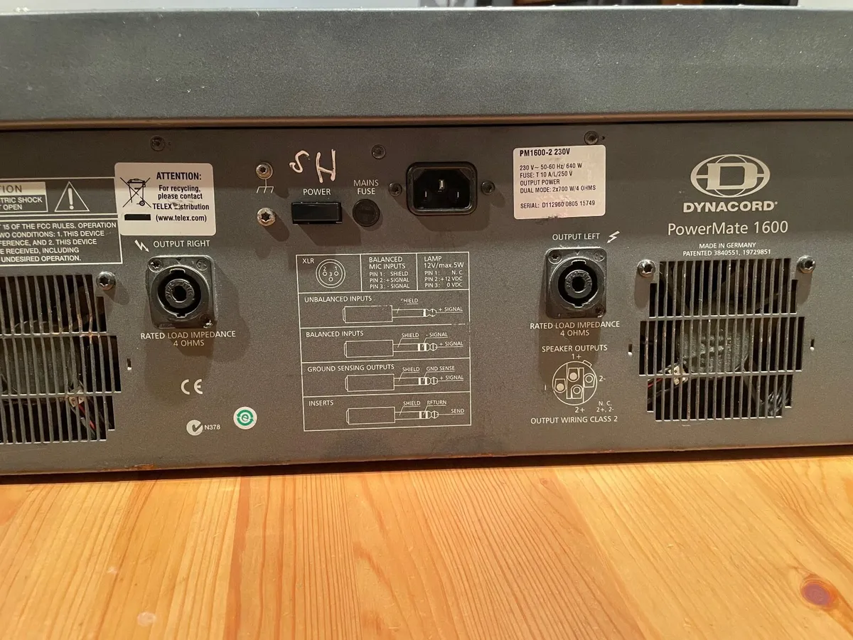 Dynacord Powermate 1600 - 2x700 Powered Mixer - Image 2