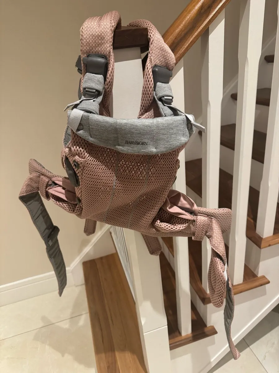 BABYBJORN Harmony Mesh Baby Carrier | Powder pink - Image 3