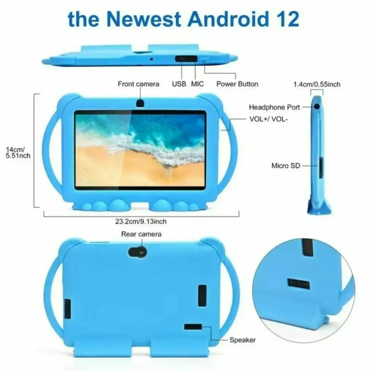 Tablet Android 12 7-Inch 32GB ROM 2GB RAM WiFi - Image 3