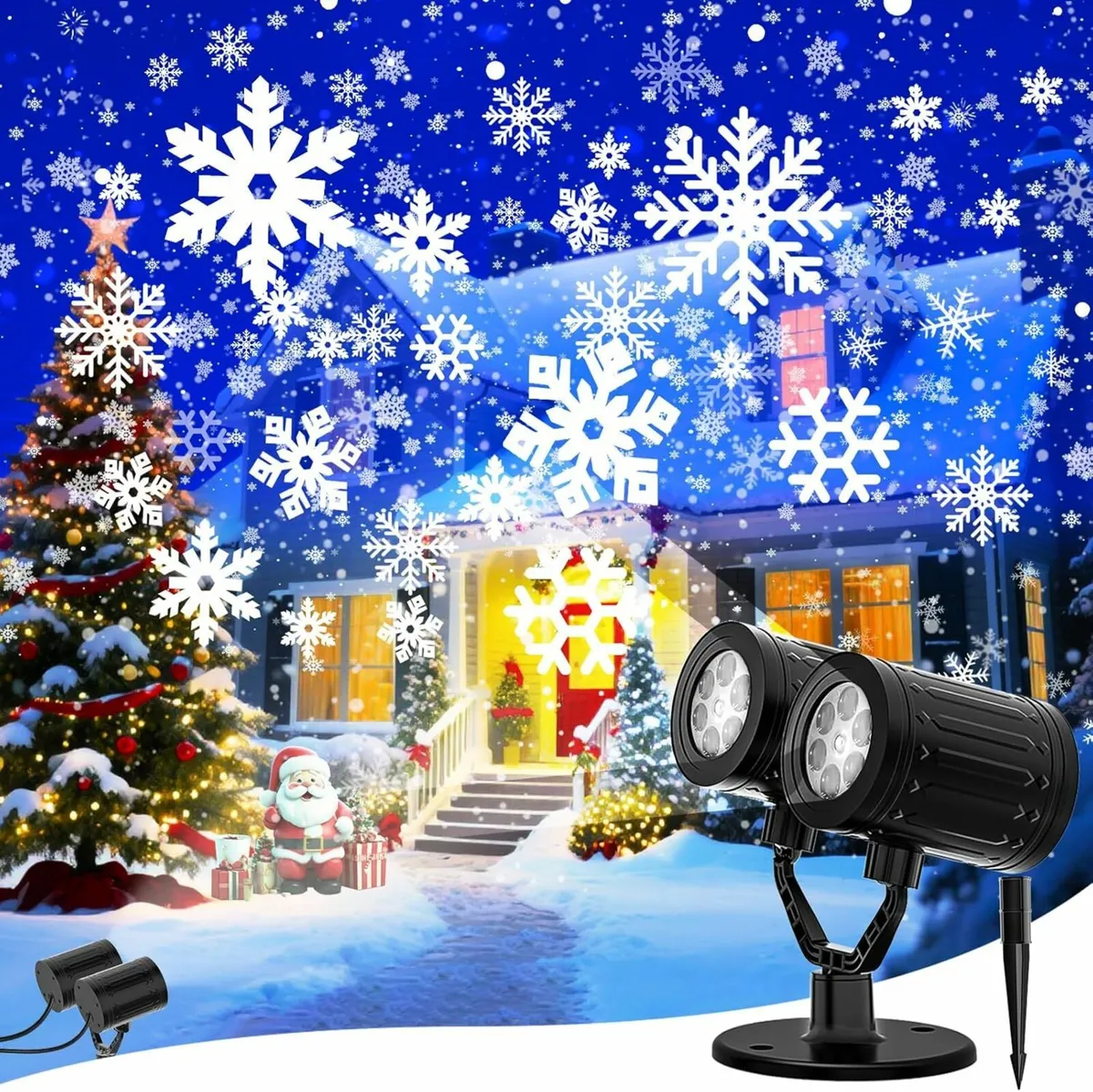 Christmas Snowflake Projector Lights Outdoor 2025 - Image 4