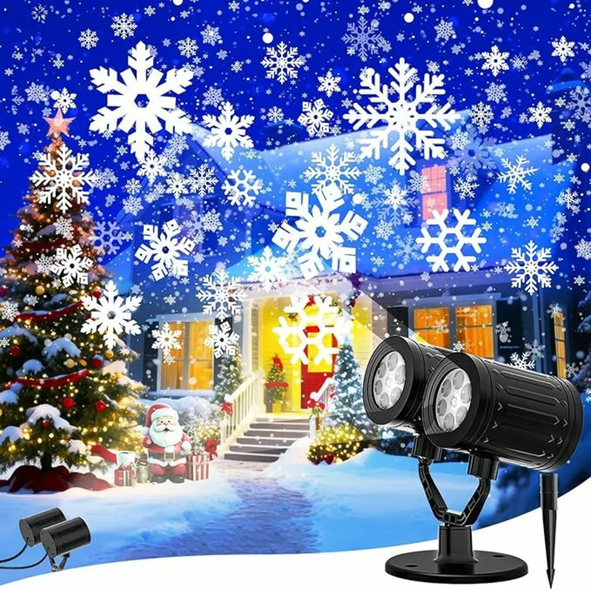 Christmas Snowflake Projector Lights Outdoor 2025 - Image 1