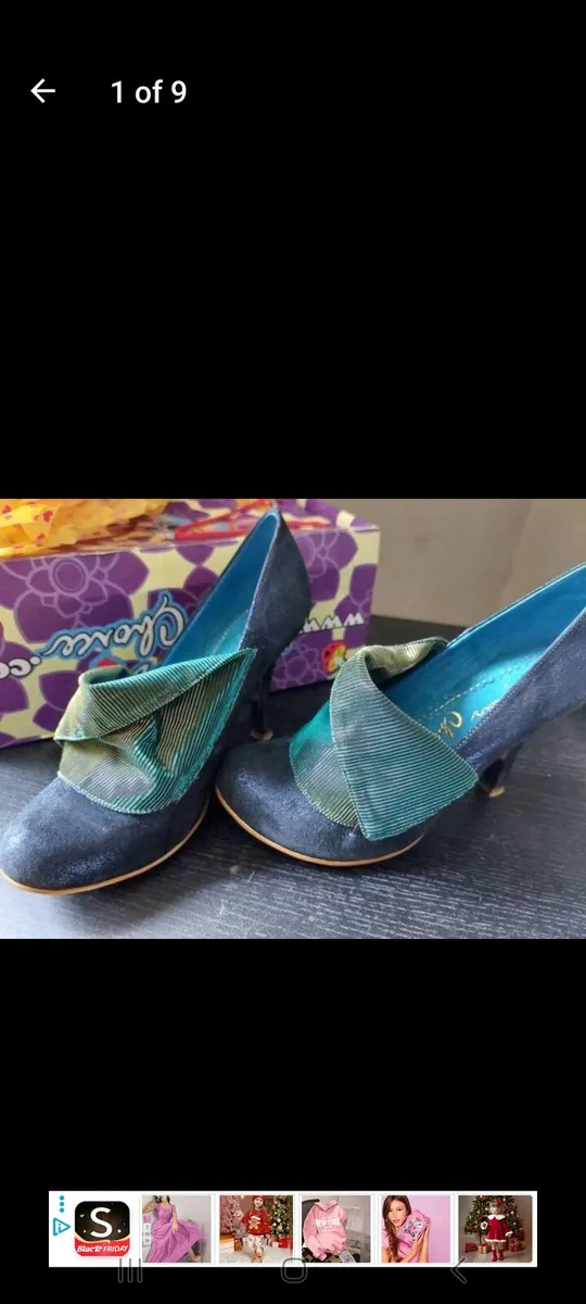 Irregular Choice teal shoes (free postage) - Image 1