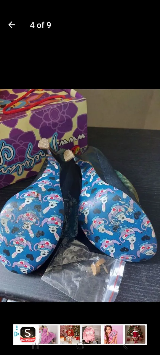 Irregular Choice teal shoes (free postage) - Image 4