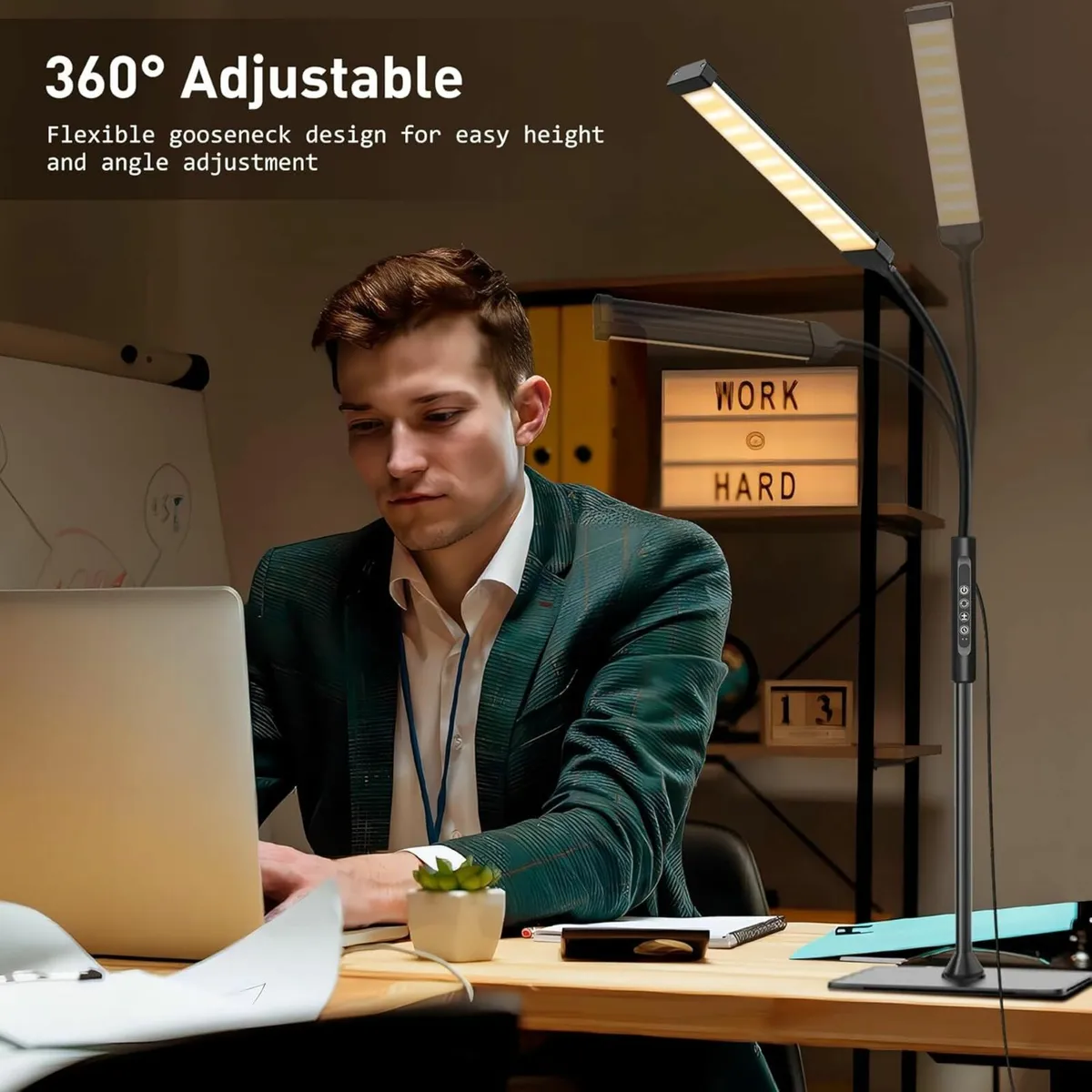 LED Floor Lamp with Remote Dimmable 3 Color - Image 3