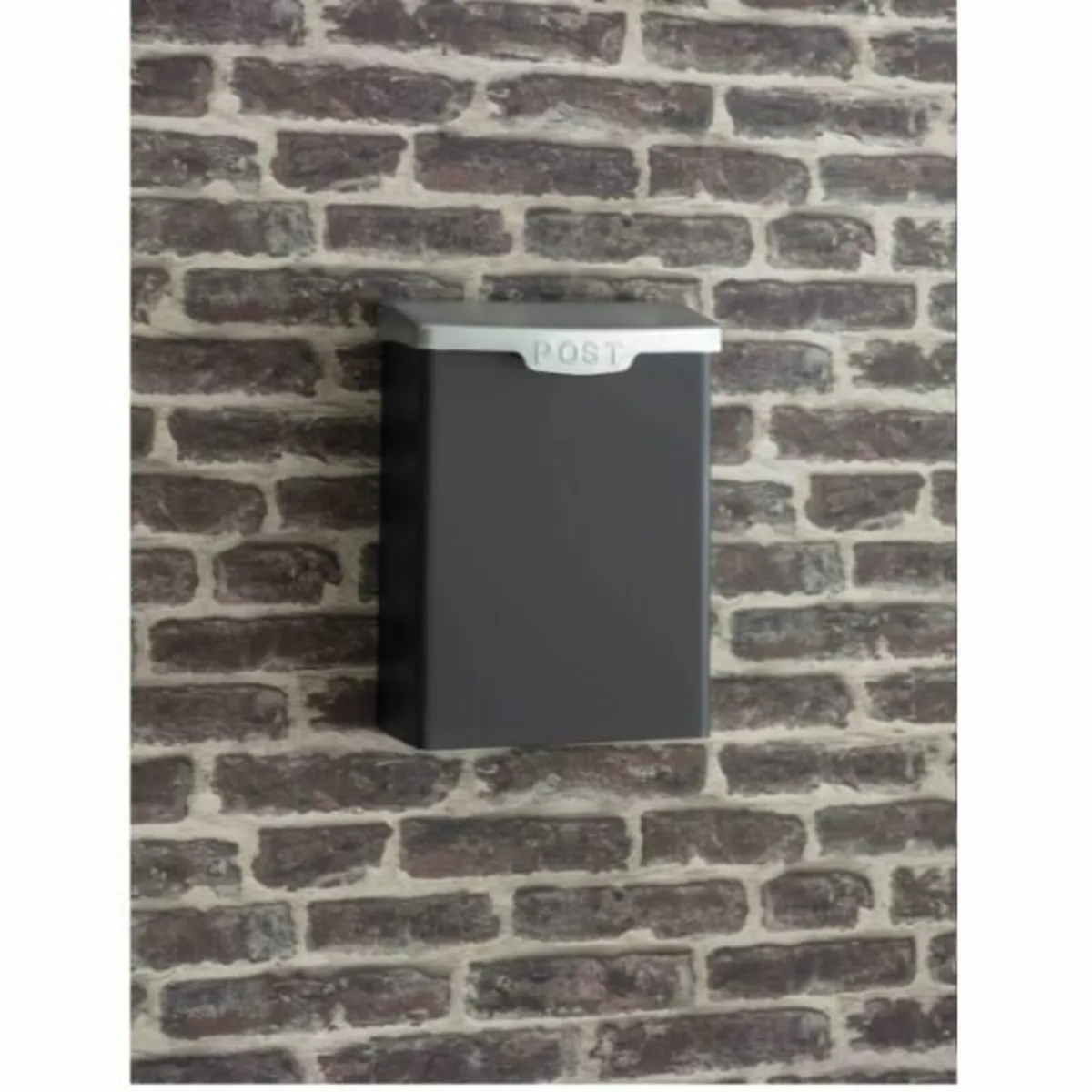 Shipton Post Box with galv lid Carbon – GT25 - Image 1